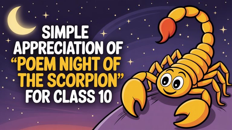 Simple Appreciation of Poem "Night of the Scorpion"